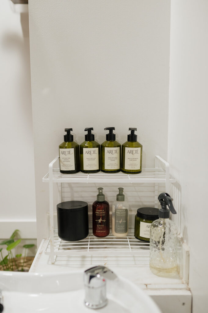 Clean beauty products at Hustle + Heart Salon located in Duluth, Mn